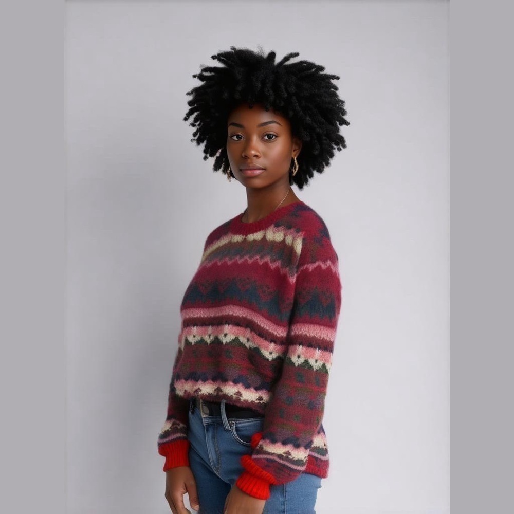 Allison Smith Vintage Knit Grandpa Sweater